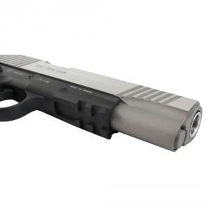 Страйкбольный пистолет Cybergun Colt 1911 Rail Gun Stainless Silver CO2 Full Metal - Blowback - 180531